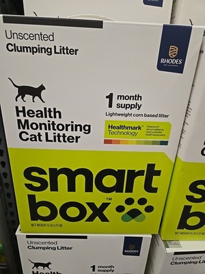 Smart Box Health Monitoring Clumping Cat Litter Unscented, 6 lb Box Exp 03/06/26