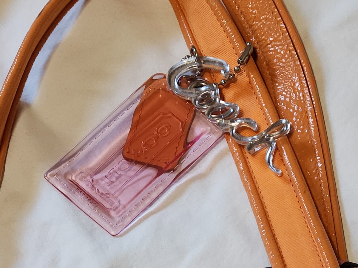 Authentic COACH Pink & Orange 3D Letter C Poppy Tote 14983 Authentic COACH Pink & Orange 3D Letter C Poppy Tote 14983