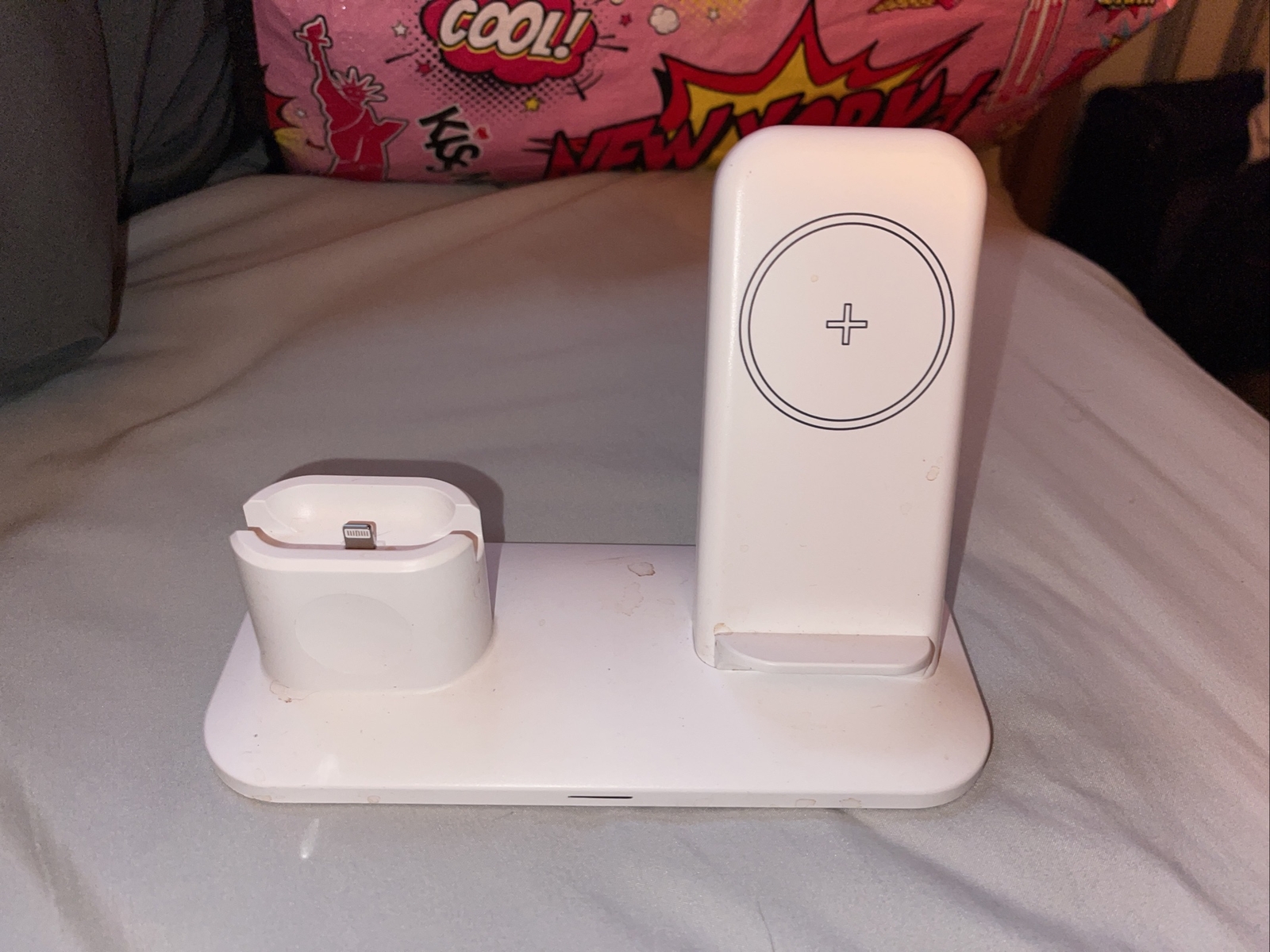 Wireless Charger Charging Station 3In1 For Apple Watch Air Pods iPhone-image