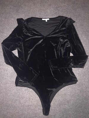 celebrity pink bodysuit velour plus XXXL longsleeve goth ruffle Woman s Snap
