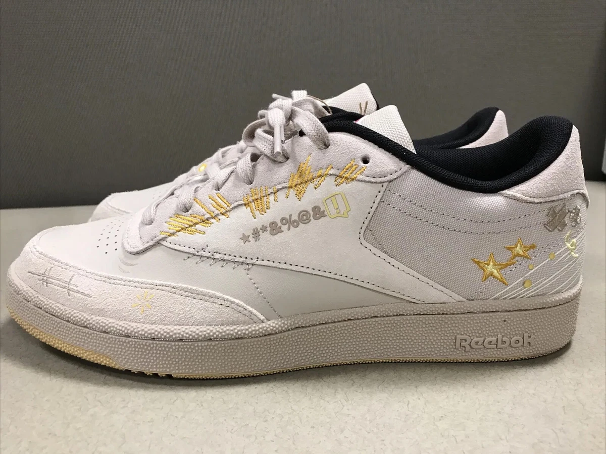 At bygge Ubarmhjertig statsminister NEW Reebok x Looney Tunes Club C 85 GY4779 Pebble Core Blk Bright Ochre  Mens 12 | eBay