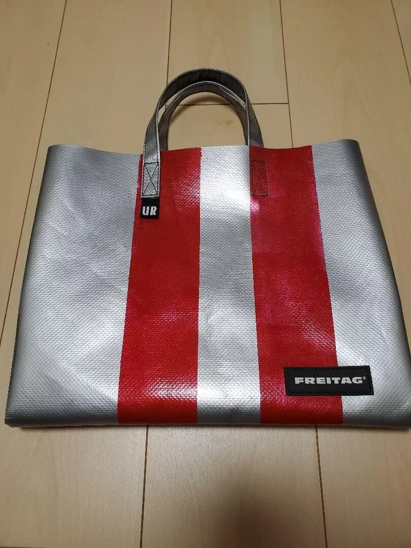 Freitag X Urban Research F704 Cake Bag Tote Bag Silver/Red Recycled Material Men