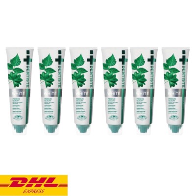 6x Dentiste Premium & Natural White Toothpaste Whitening Care Intensive 100 g