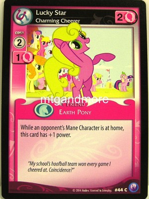 My Little Pony - 2x #044C Lucky Star, Charming Cheerer - Canterlot Nights