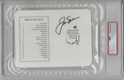 JACK NICKLAUS SIGNED AUTOGRAPH MASTERS SCORECARD PSA DNA The Golden Bear