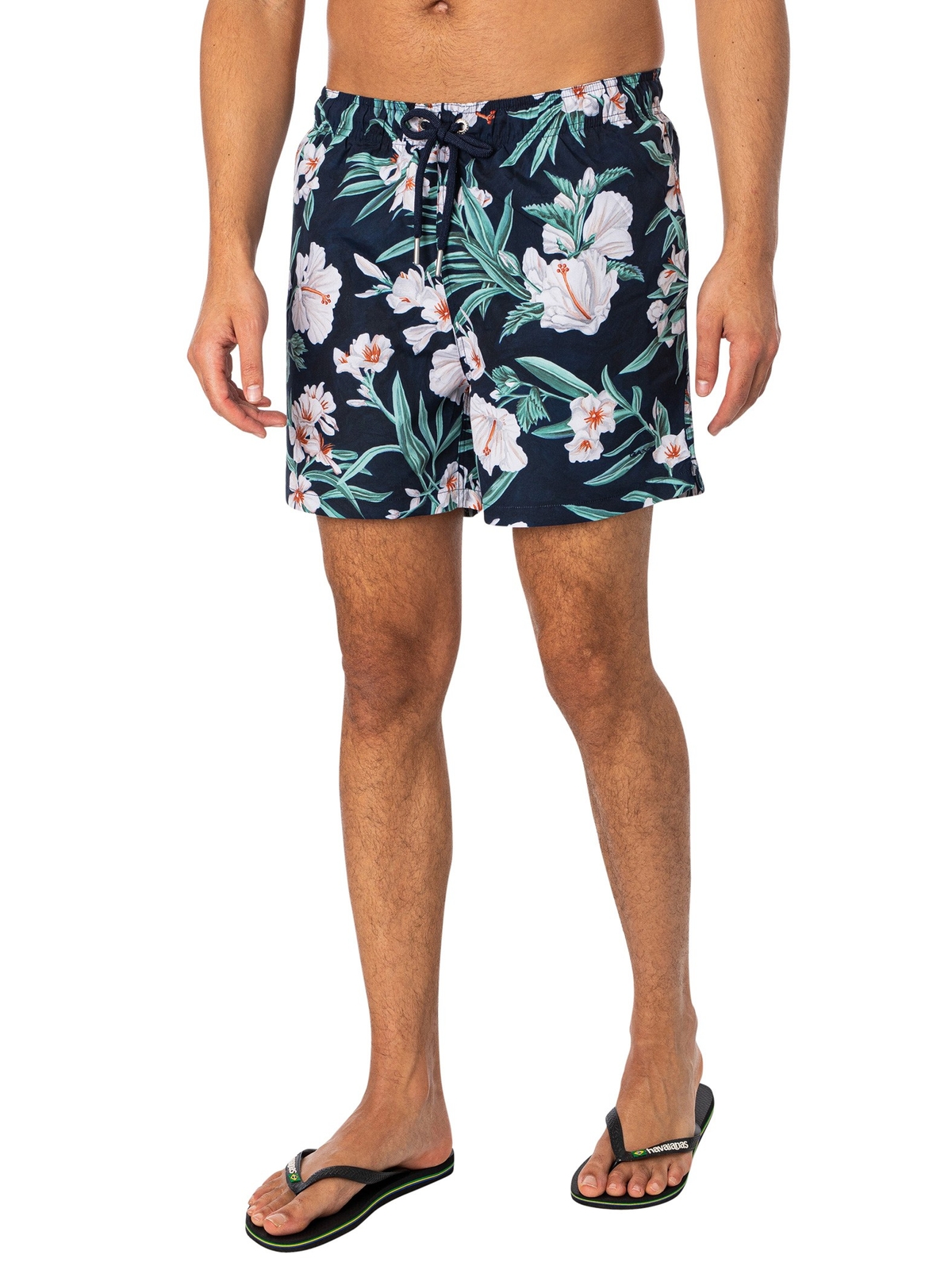 Мужские плавательные шорты GANT с принтом Oleamder, синие