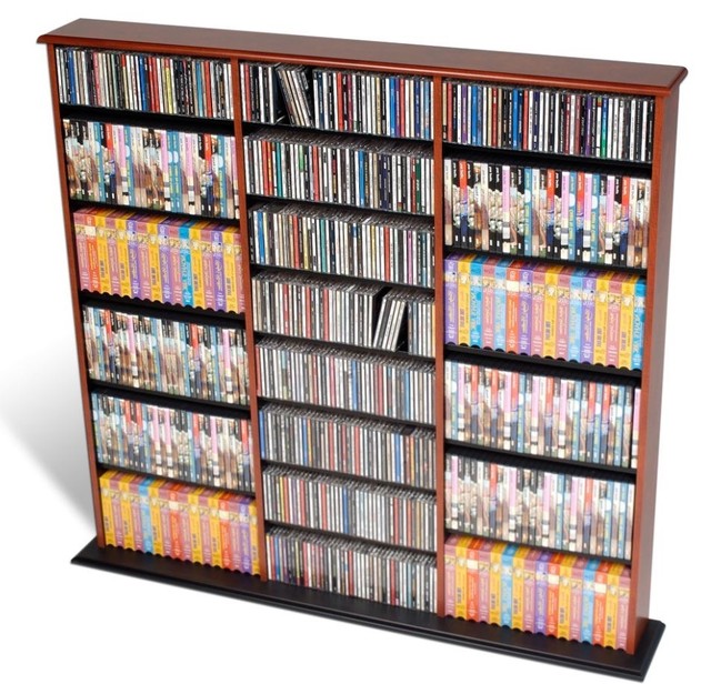 Home DVD Storage Media CD VHS BluRay Multimedia Wall Unit