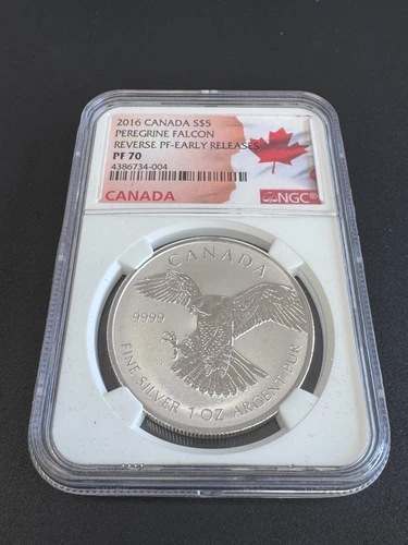 2016 NGC PF 70 Canada S $5 Peregrine Falcon Rev. PF- Early Releases
