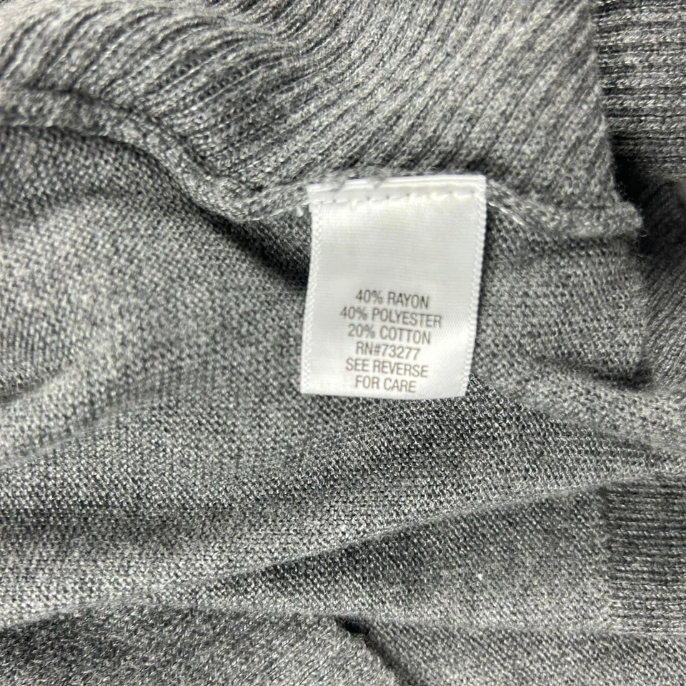 Suéter APT 9 Mujer L Gris Sin Mangas Ligero Asimétrico Abierto Cárdigan Nuevo con Etiquetas Foto 4 de 4