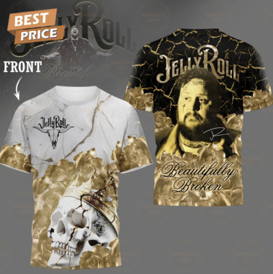 Jelly Roll Beautifully 2025 3D T-shirt gifl Fan Love Music All Size KN975