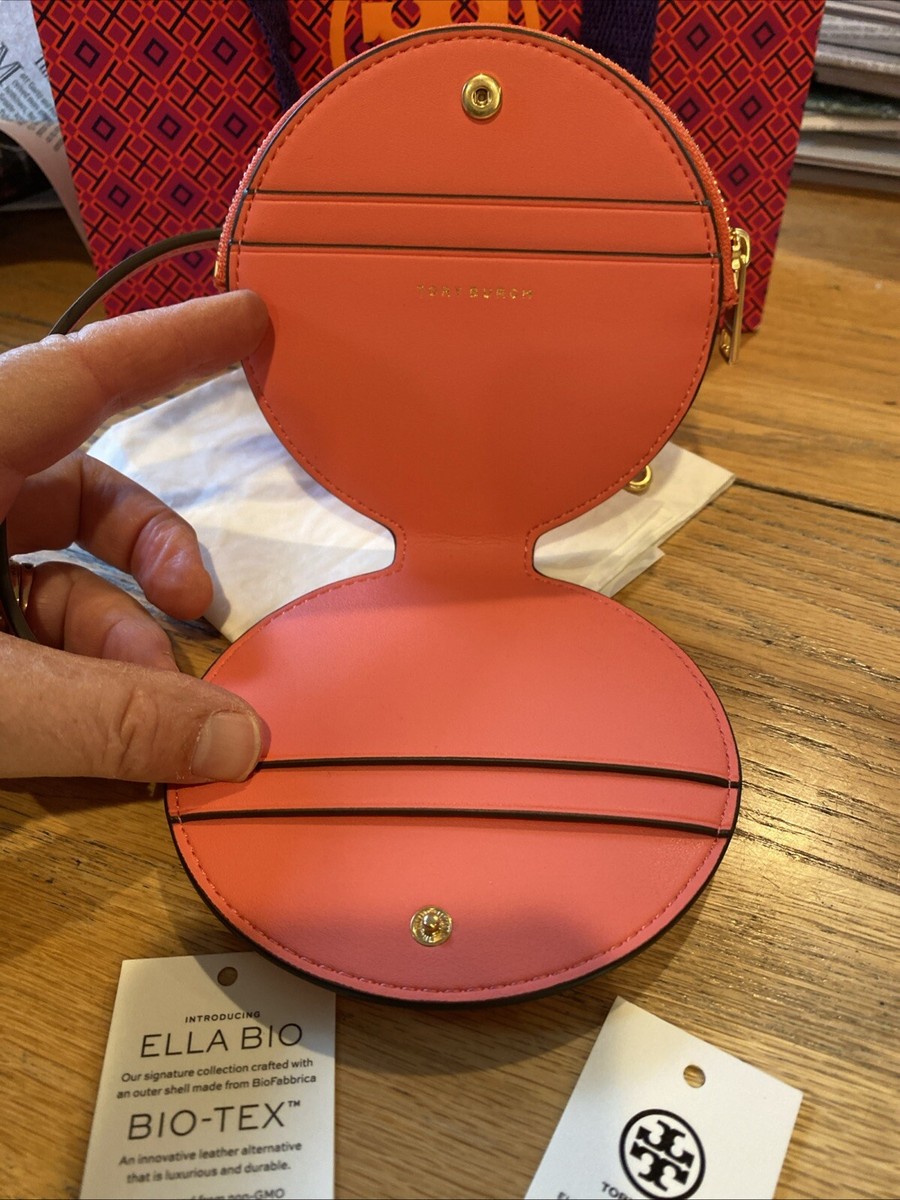 NWT AUTH Tory Burch Women's Ella Bio Circle Zip Card Case