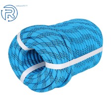 Blue And Black 3/8"  100' 3520 Lbs Strong Pulling Rope Braided Polyester Rope