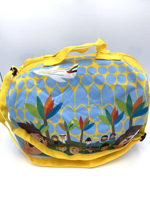 Emirates Airlines Expo 2020 Dubai Mini Kids Amenity Duffle Bag UAE