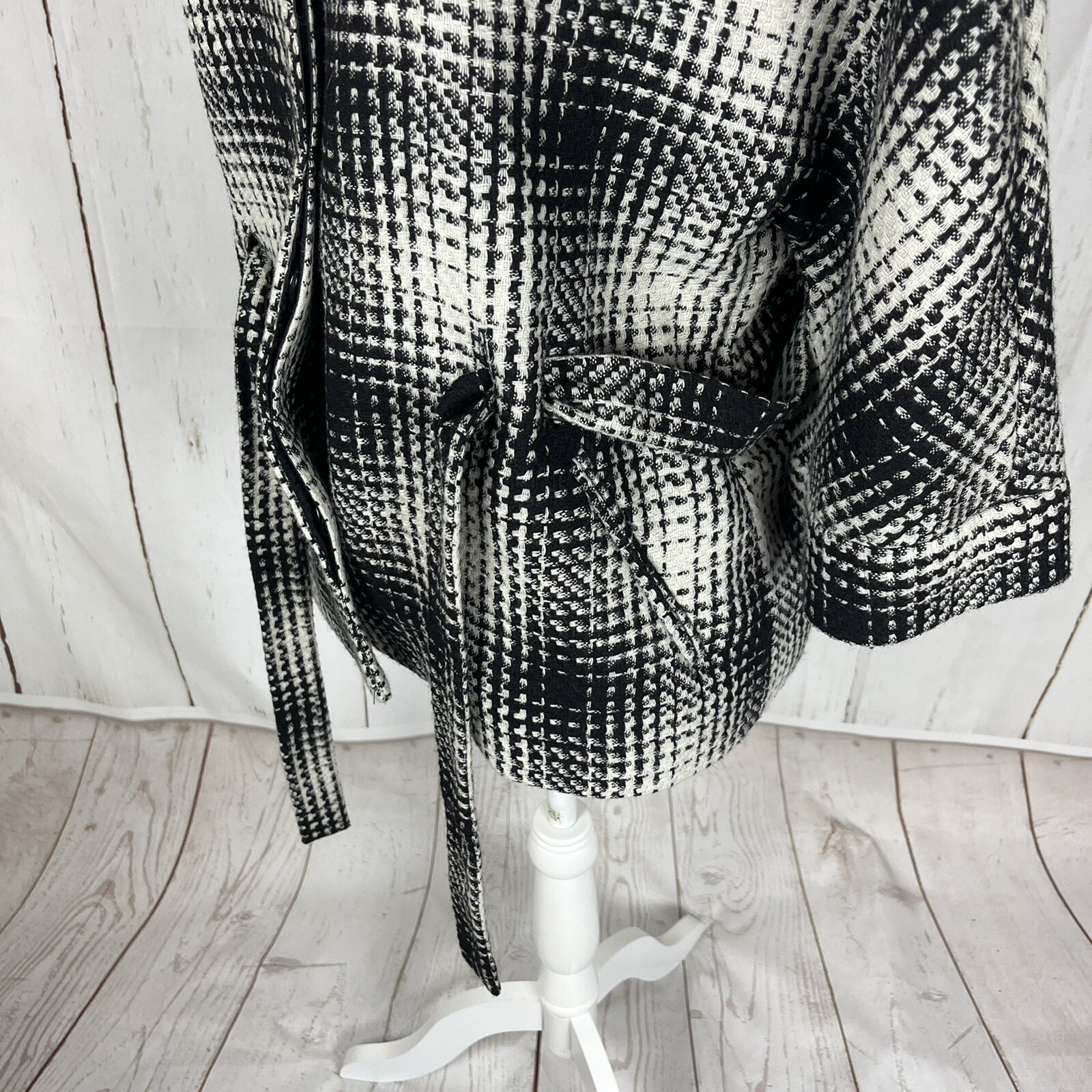Willi Smith Houndstooth Jacket Medium Cropped Bel… - image 6