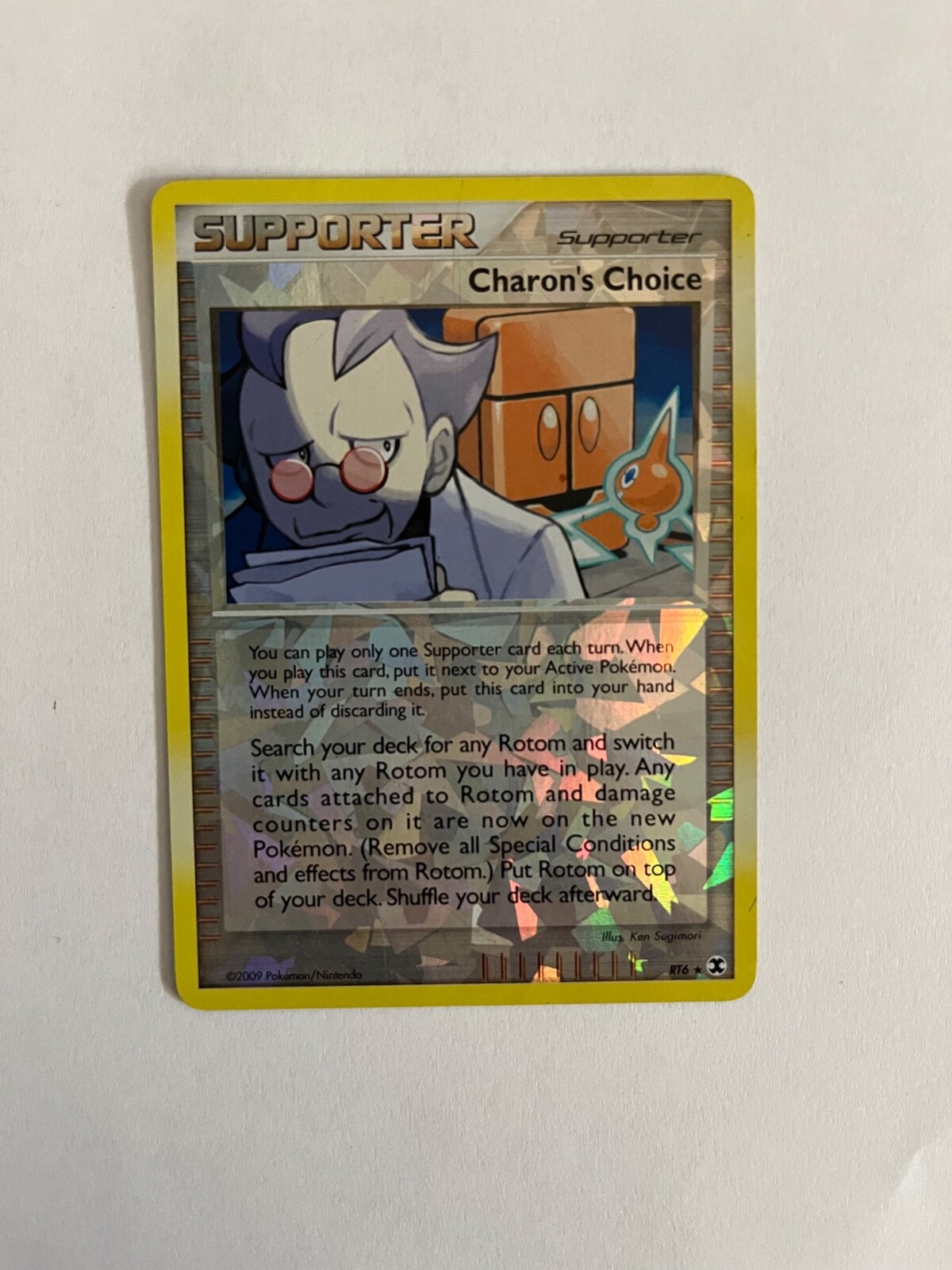 Near mint 2009 Pokemon, Rising Rivals #RT6 Charon's Choice, Limited Holo Rare