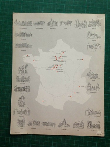 MENU AIR FRANCE PARIS- TOKIO SAMEDI 17 FEVRIER 1963 illustré par PIERRE PAGES - Bild 3 von 4