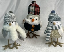 Target Wondershop Featherly Friends Christmas Fabric Birds Set Of 3 New 2022 11