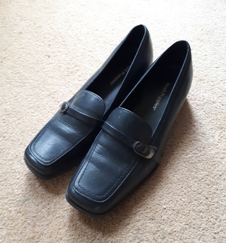 Ladies Soft Leather Blue/Grey Hush Puppies Size 5 Shoes Narrow Fit Worn Once - Picture 2 of 4