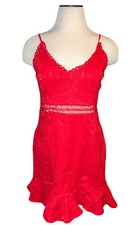 Fashion Nova Women’s Crochet Dress Size Large - Red - Summer Spring