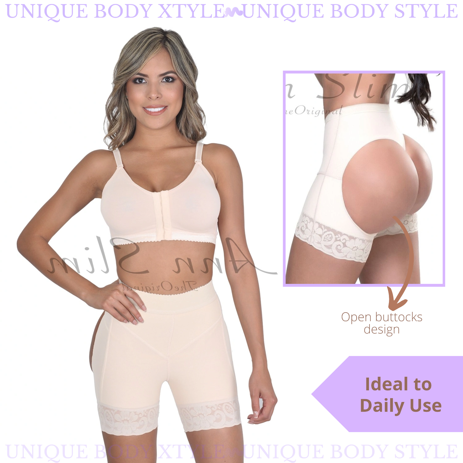 Women's Butt Lifter Shapewear Shorts Levanta Cola Fajas Colombianas Ann Slim 1013