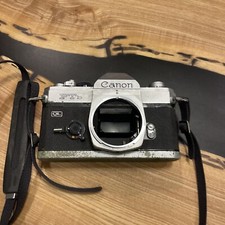 Vintage Canon FT QL 35mm SLR Film Camera Body Only UNTESTED FOR PARTS OR REPAIR