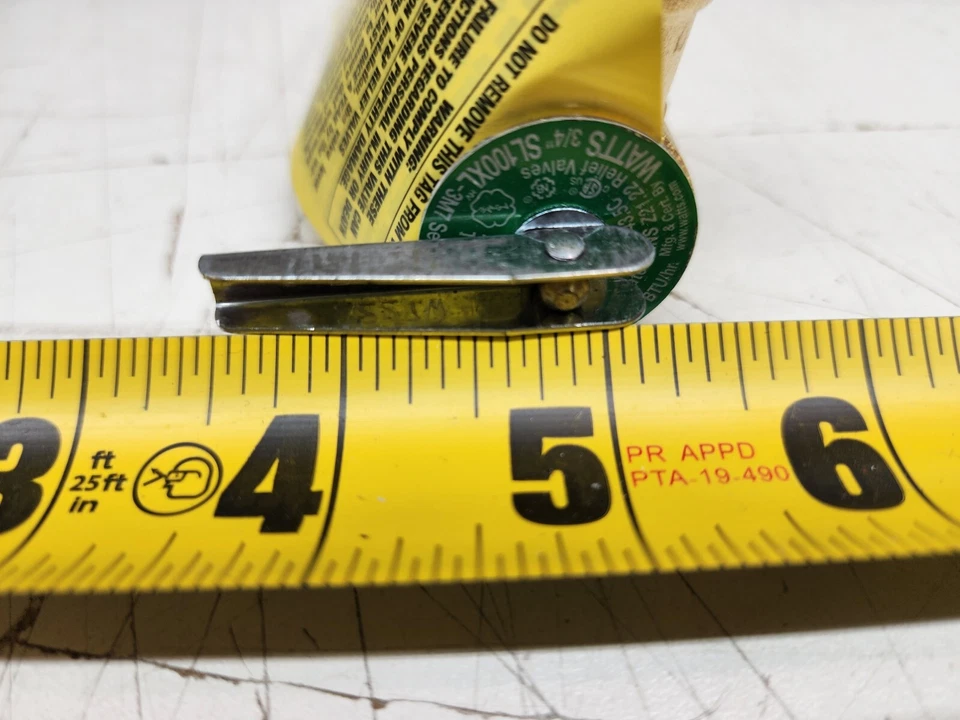 Watts SL100XL 3/4" Bronze T&P Relief Valve Self Closing w/ Extended Shank 210°F - Image 3 of 4