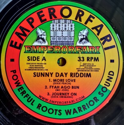12'' DIXIE PEACH / MORE LOVE / EMPEROR FARI / SUNNY DAY RIDDIM / REGGAE / DUBWISE