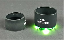 Becks Bier Flaschenkühler Kühlakku LED Beleuchtung Grün Gartenparty Club (899)