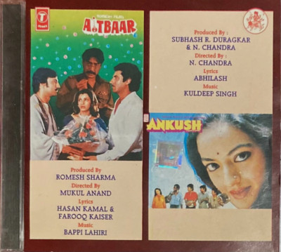 AiTBAAR / ANKUSH CD Music: Bappi Lahiri / Kuldeep Singh * BOLLYWOOD HINDI