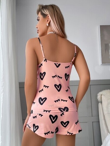 Ladies Women Lace Cami Vest Shorts Lingerie Pyjamas Set Pj Sleepwear UK Stock - Picture 48 of 72