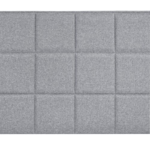 Tufted Wingback Upholstered Headboard Queen/King Nailhead Decor HeightAdjustment - Picture 35 of 38