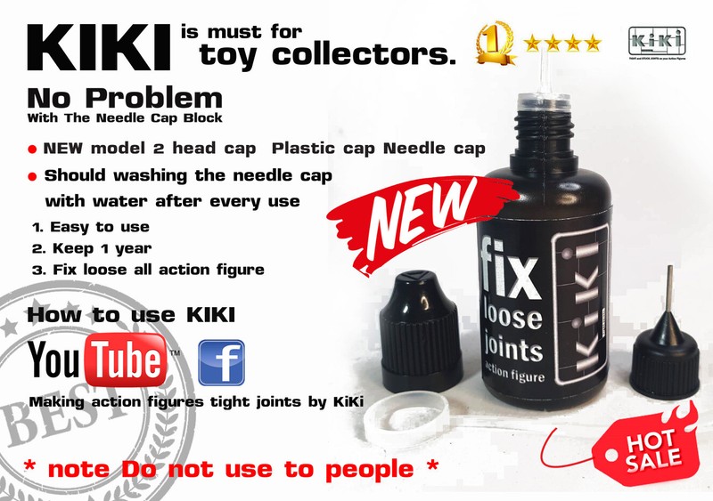 2 Bottles fix loose joints action figures by KiKi official UK