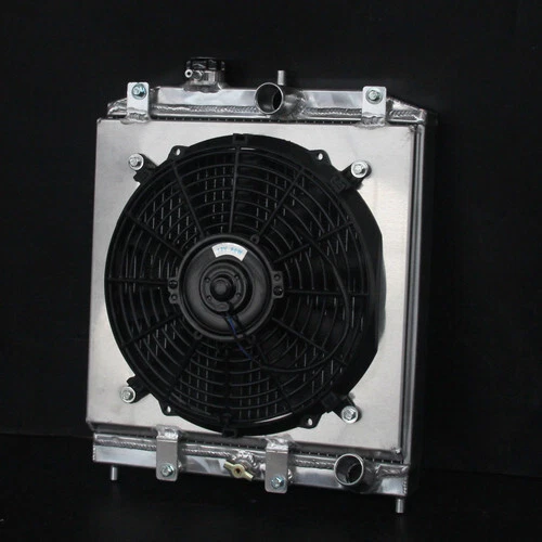 Fit 92-01 Honda Civic del Sol Acura EL L4 Aluminum Radiator & Fan Shroud MT 1290 — 第 4/4 张图片
