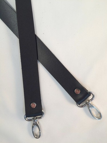 5/8" Quality Wide Leather Cross Body Purse Bag Strap NEW 5 Lengths 3 Colors New - Picture 3 of 7