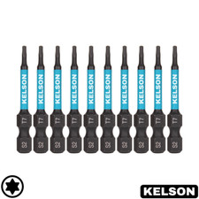 T7 Torx 50mm Impact Screwdriver Bits Star Drive Magnetic 1/4" Universal KELSON