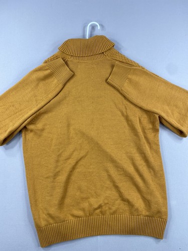 Suéter Sean John para hombre XL extra grande dorado chal cuello algodón palanca manga larga - Imagen 17 de 19