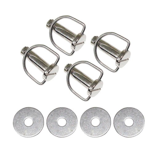4pc Fit For Harley Touring FLHX Fasteners Saddlebag Mounting Pin Bolts w/ Washer - Picture 1 of 6