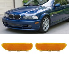 Amber Lens Front Bumper Side Marker Reflector For 2001-2006 Bmw E46 M3 Coupe