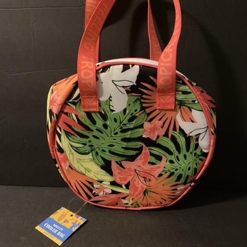 Emma & Chloe Tropical Round Insulated Lunch Bag Girls Lunchbag Cooler Tote NWT - Picture 4 of 5