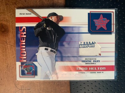 2002 Leaf Rookies and Stars BLC Homers #H8 Todd Helton #'d 18/25