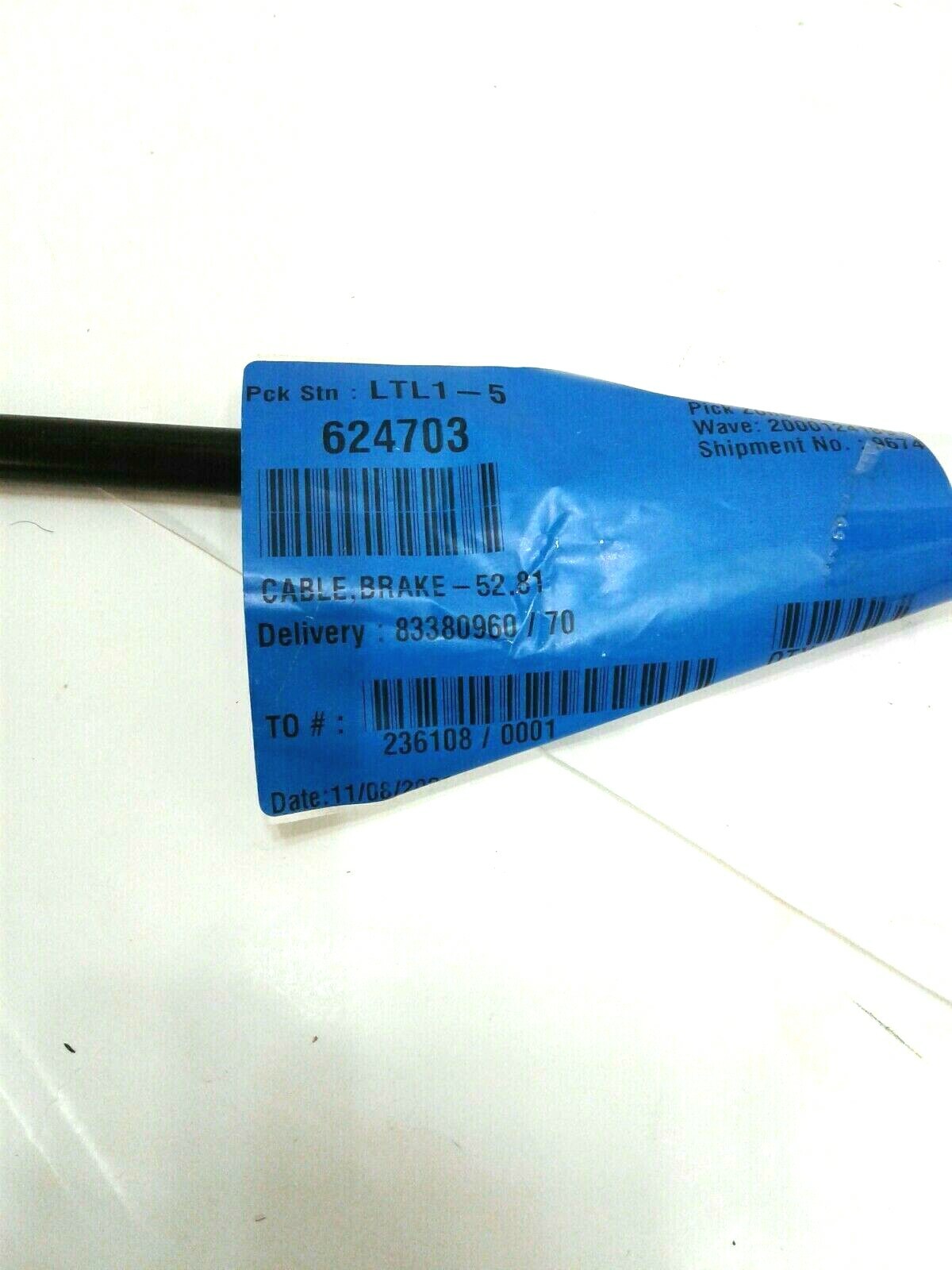 EZ GO BRAKE CABLE 624703 PASSENGER SIDE 49" 19931994 4 CYCLE eBay