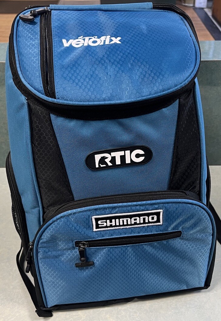 15 Can Backpack Light Blue And Black New W/ Tag