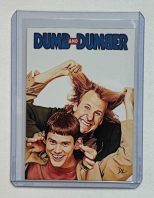 Dumb And Dumber Limited Edition Artist Signed Movie Poster Trading Card 9/10