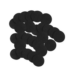 50PCS Felt Pads for Furniture 1.5" Round Adhesive Pads Hardwood Floors Black