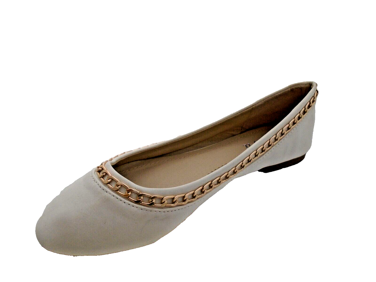 Sreeleathers Flat Shoes Buy Belly Shoes Online LOV'IT FG-10 WHITE
