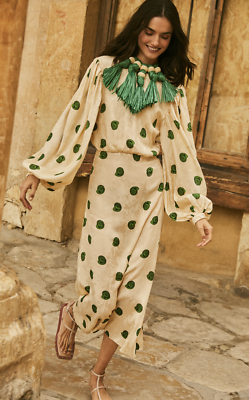 JOHANNA ORTIZ - $1,250 SHELL-PRINT JACQUARD "LINDA" MIDI DRESS  (TWIST-BACK!!!) 6 | eBay