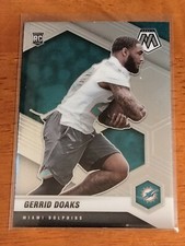 GERRID DOAKS 2021 Panini MOSAIC Chrome Base Rookie Card #373 Miami Dolphins RB