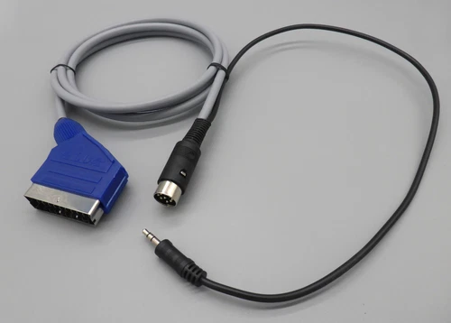 SEGA Mega Drive 1 RGB Scart Kabel + Stereo Audio 1,5 . HQ , handgefertigt.