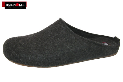 Haflinger Hausschuhe Everest Fundus Graphit Pantoffel Filz Schwarz NEU 481024-77