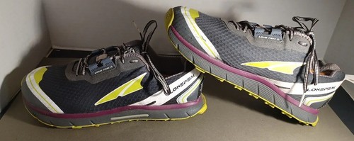 Altra Lone Peak 2.0 Women's 10.5 Trail Running Gray Lime Purple Hike Sneaker - Picture 5 of 20